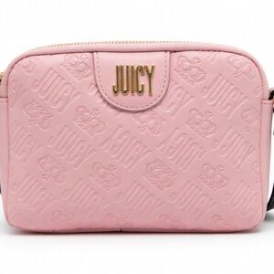 Juicy Couture Pink Embossed Fanny Pack with adjustable strap- Like New!